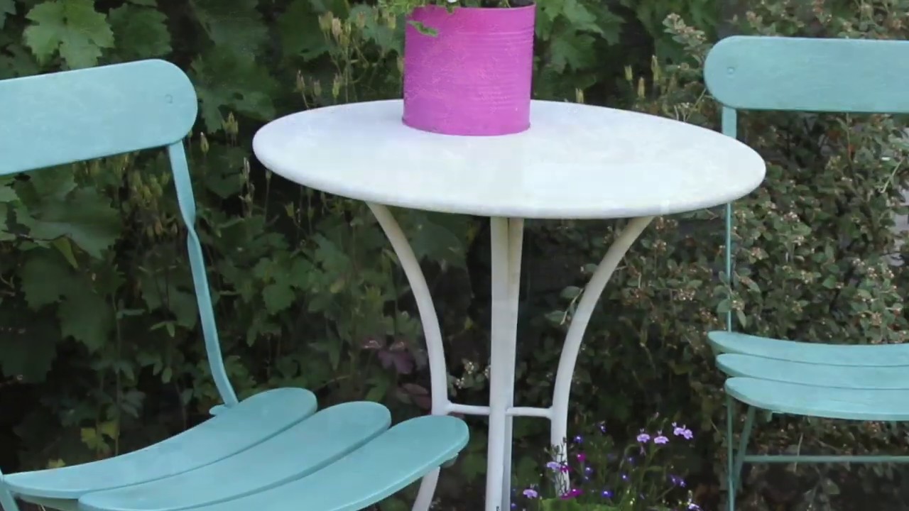 Metal Garden Furniture Facelift with PlastiKote spray paint YouTube