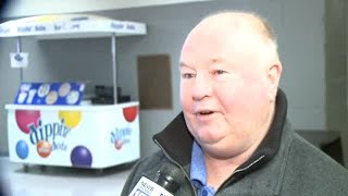 Bruce Boudreau at Komets practice interview with Glenn Marini on WANE-TV 18