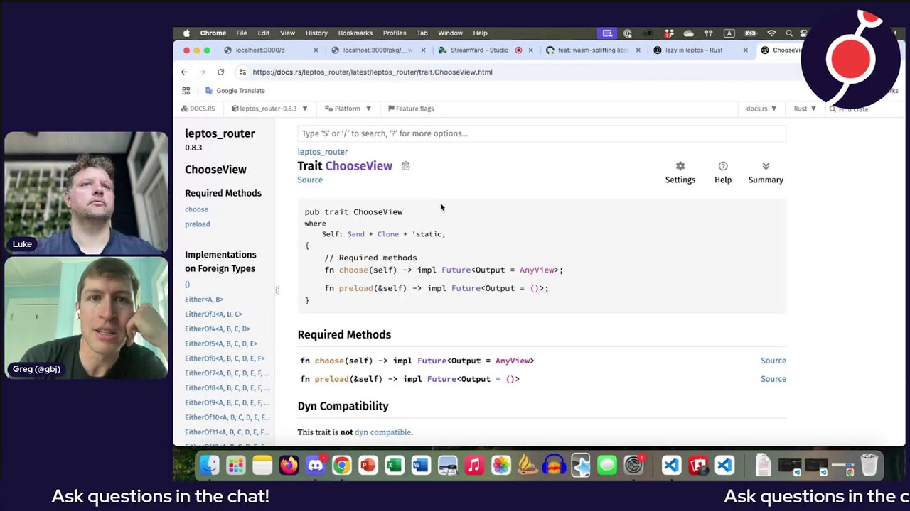 Code Splitting and Lazy Loading -- Leptos Update -- July 2025