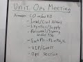 Fieldcraft hq task unit operations meeting