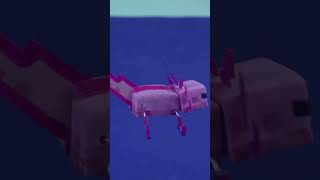 Unbelievable: Axolotl Competes in Paris Olympics #minecraft #olympics2024 #shorts