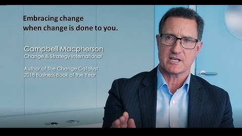 Embracing Change when change is done to you