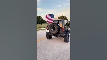 Easy install for this Rox Off-road Jeep Flag Mount Kit from Quadratec!  Made a great 4th of July!