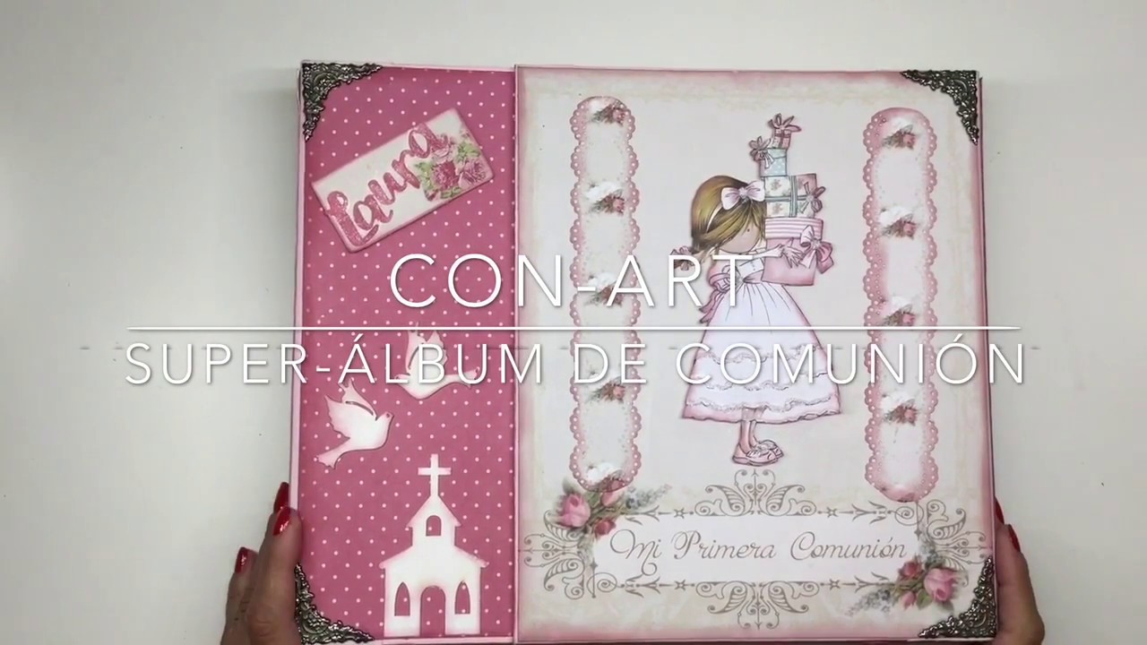 Súperálbum de Comunión. Scrapbooking YouTube