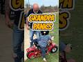 Grandpa PANICS as Little Boy Takes Off on Mini Bike #grandpa #grandson #minibike