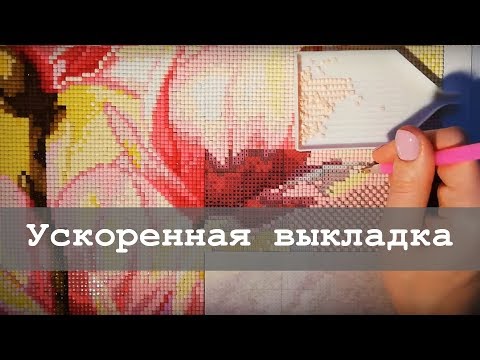 Алмазная вышивка магнолии