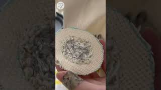［パンチニードル］簡単！くるみボタンブローチ作り