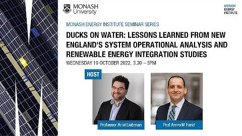Ducks on water | Monash Energy Seminar Series