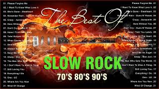 Best Slow Rock Ballads 80&#39;s 90&#39;s | Scorpions, Bon Jovi, Aerosmith, Led Zeppelin, U2, Nirvana