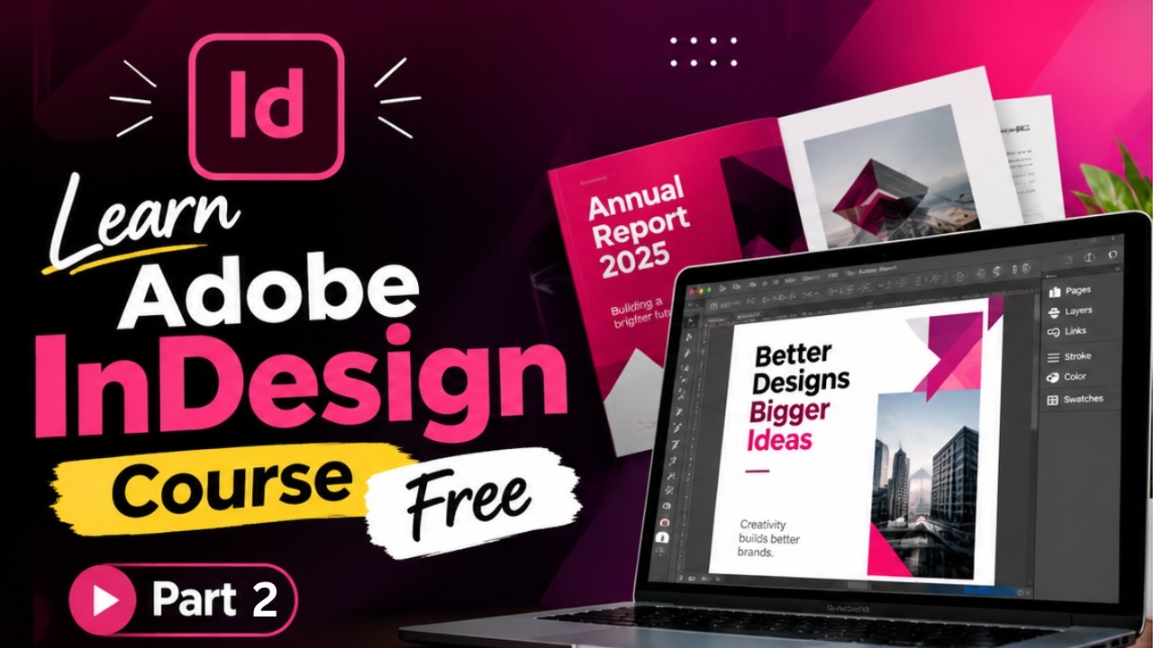 Learn Adobe InDesign Course Free Part 2 - YouTube