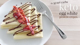 Keto Egg White Protein Crepes