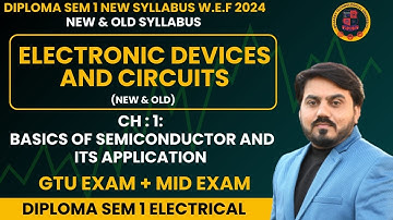 ELECTRONICS DEVICES AND CIRCUITS CH 1 MIMP FOR GTU EXAM || SEM 1 ELECTRICAL EDC MIMP  || SEM 1 MIMP
