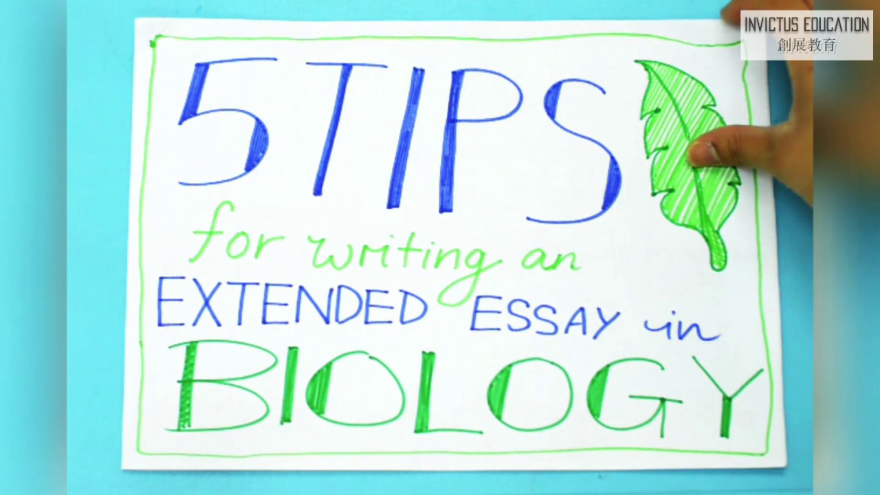 tips for essay biology