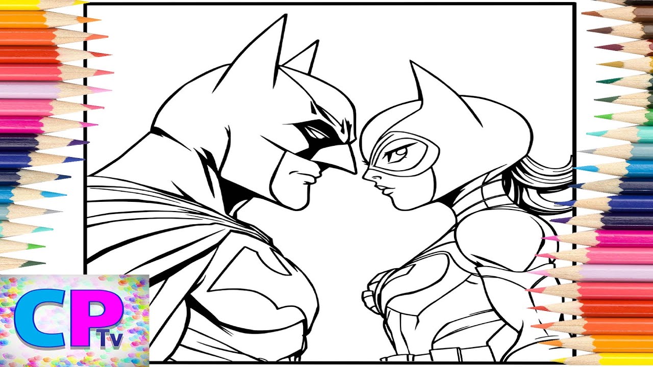 Batman Meets Catwoman Face to Face/Coloring Activity/Uplifting Music/Creative Video