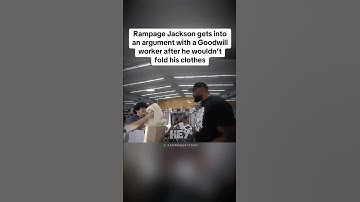 Rampage Jackson gets into an argument with a Goodwill #UFC #Rampage #Goodwill #Clothing￼￼