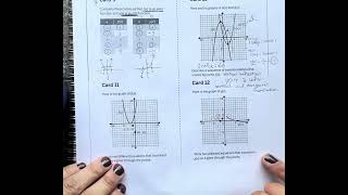 Algebra 2 Unit 1 Review Back Page Amplify