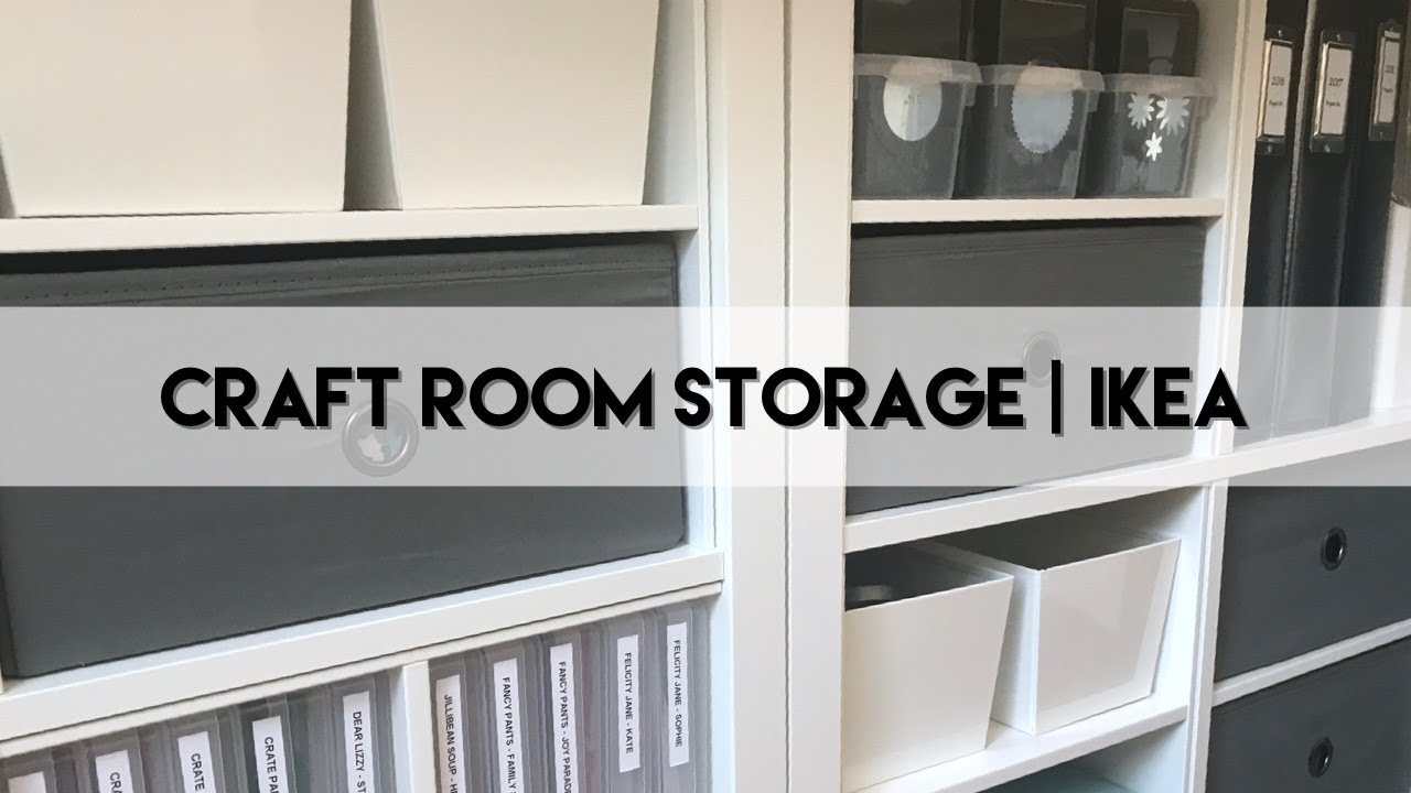 Craft Room Storage - IKEA | NEW Kallax Shelves - YouTube