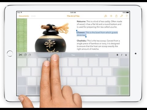  iOSMac iOS 9: Convirtiendo el teclado del iPad en un trackpad  