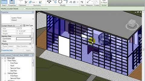 Curtain Panels selection and Panel Types - Revit Architecture