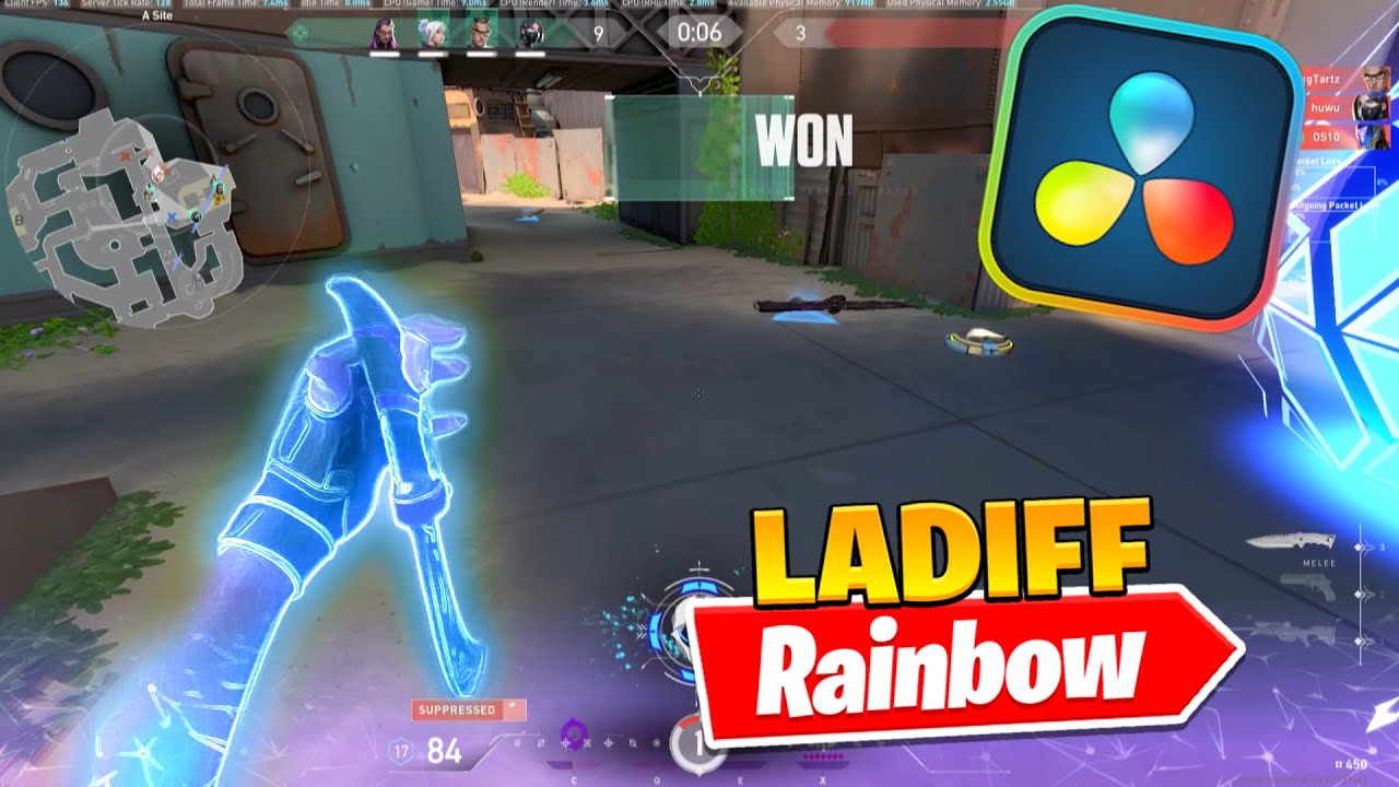 LADIFF RAINBOW SABER EFFECT (Tutorial) (NO PLUGINS DAVINCI RESOLVE) Edit Like Ladiff, Ruffls