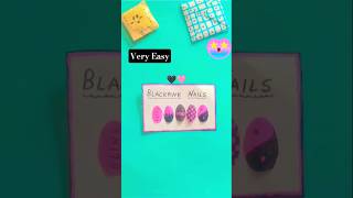 fake nails at home 💖 result is so nice 🖤🩷 BLACKPINK Nails💅#shorts #diy #cute #handmade