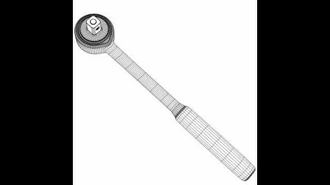 3D Model of Ratchet Socket Wrench Review