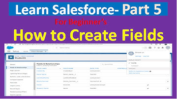 How to Add Custom Fields in Salesforce: Salesforce Admin Training for Beginners : Part 5