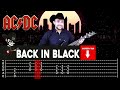 【AC/DC】[ Back In Black ] cover by Masuka | LESSON | GUITAR TAB