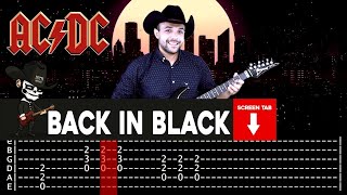 【AC/DC】[ Back In Black ] cover by Masuka | LESSON | GUITAR TAB