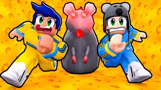 FUGA DO RATO GIGANTE NO ROBLOX CHEESE ESCAPE - Brancoala Games screenshot 4