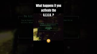 What happens if you Activate the G.E.C.K? ☢️ #fallout