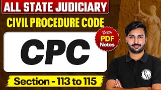 Famous CPC Free Lecture Series | CPC Section 113-115 | 𝐂𝐢𝐯𝐢𝐥 𝐏𝐫𝐨𝐜𝐞𝐝𝐮𝐫𝐞 𝐂𝐨𝐝𝐞 𝟏𝟗𝟎𝟖 | Lecture-14|JudiciaryByPW Wealth