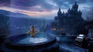 Link Relaxing In Resident Evil Village Save Room Hot Tub  - Atmospheric Dark Ambient Music