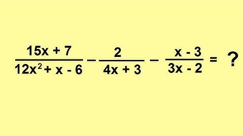 Algebra - Adding and Subtracting Rational Expressions (6 of 6)