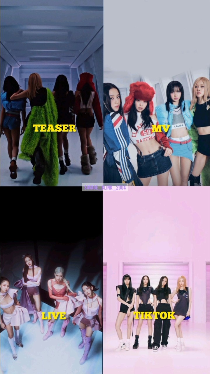 BLACKPINK 'SHUT DOWN' || TEASER vs MV vs LIVE vs TIKTOK || #jennie #jisoo #lisa #rosé #blackpink