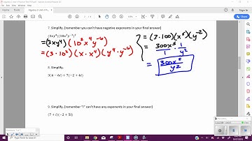 Alg2: Unit 4 Practice Test (6-10)