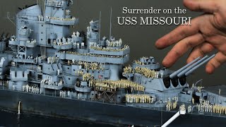 Making Japanese Surrender on the USS Missouri Diorama