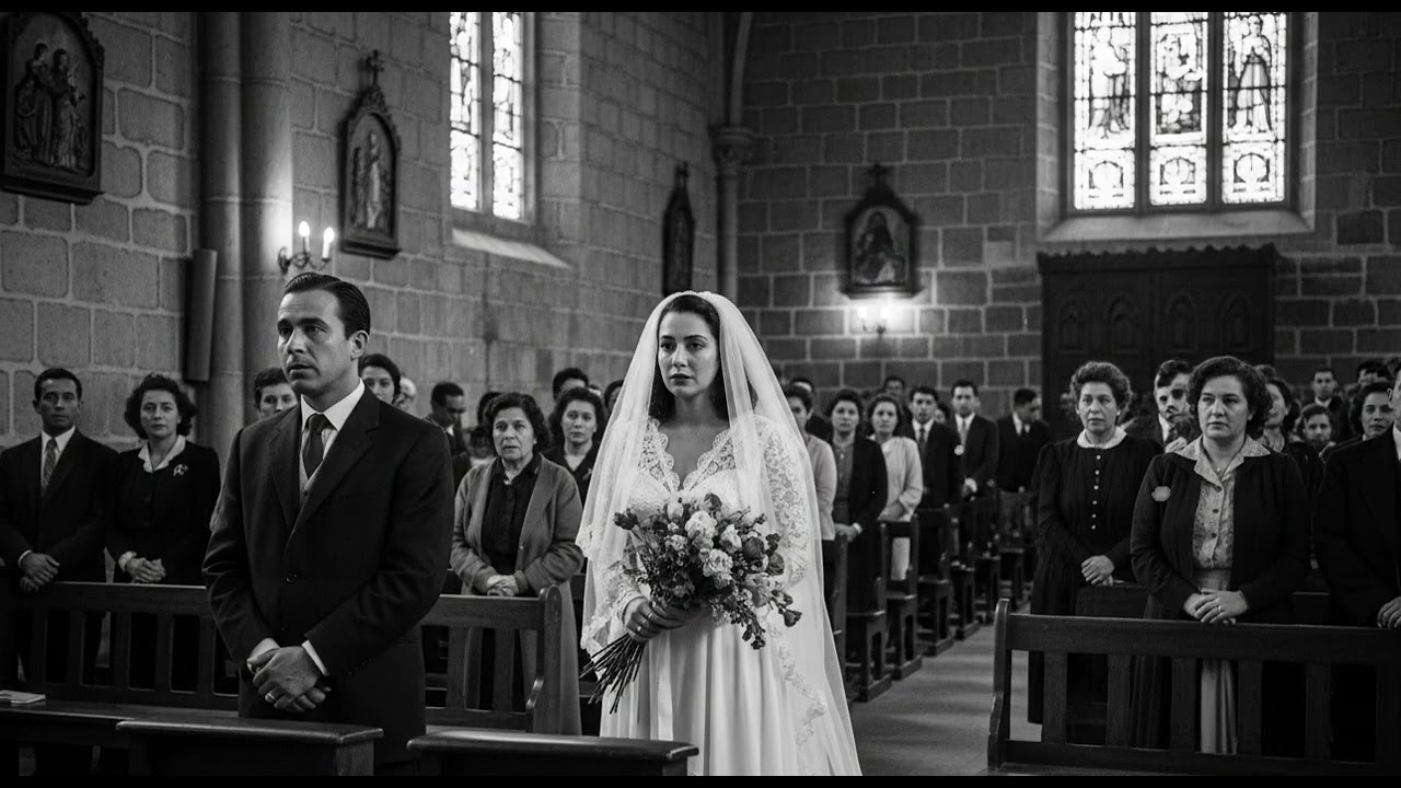 “Chile, 1950 — La novia traicionada y la boda que convirtió una iglesia en leyenda.”