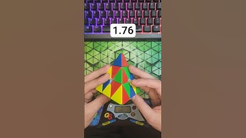 Pyraminx Solve of the Day 7/25 - 1.76 #rubikscube #pyraminx #cubing #speedcubing #puzzle #shorts