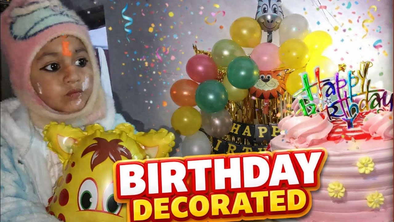 Birthday Decoration at Home 🎉 | Balloon Decoration | Party Vlog 