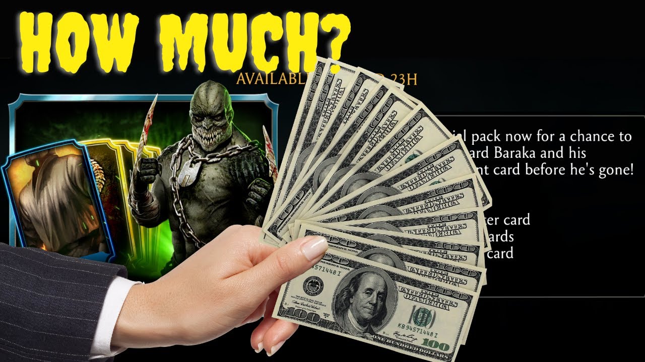 I paid for Lizard Baraka...so you don't have to! Lizard Baraka Special Pack opening! MK Mobile