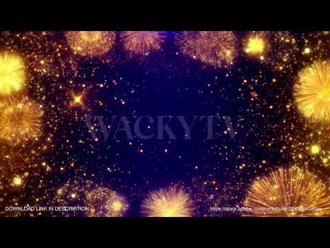 fireworks celebration night sky background video