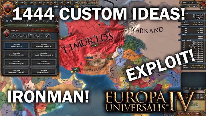 Most Broken Exploit In EU4 Patch 1.29 - How To Transpose Ideas Onto Existing Nations