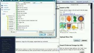 Inserting a file on Wikispaces