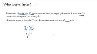 Find the difference between two time intervals