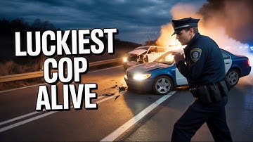 The Luckiest Cop Alive Survives Shocking Crash