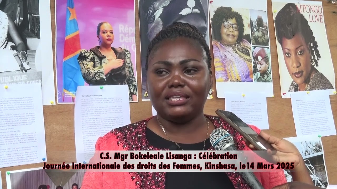 C S  MGR BOKELEALE LISANGA  CÉLÉBRATION JOURNÉE INTERNATIONALE DES DROITS DES FEMMES, KINSHASA, LE1
