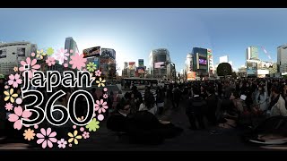 [360]Walking through Shibuya Crossing with VR! Shibuya, Tokyo, Japan