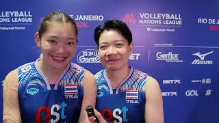 สัมภาษณ์หลังเกมส์ ไทย แพ้ เกาหลีใต้ 1-3 เซต VNL 2024