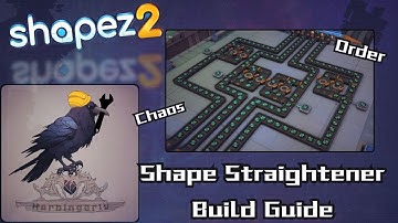 Build Guide - Easy 1x1 Shape Organizer World Tutorial for Shapez 2 #harbingeriv #Buildguide #shapez2